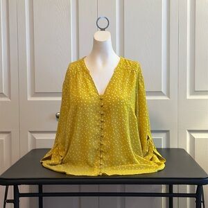 Torrid Polka Dot Blouse